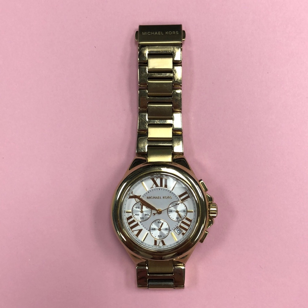 Gold Michael Kors boyfriend watch
